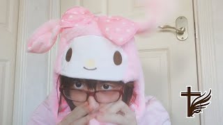 【女装】耳の動く可愛いマイメロの帽子をかぶってみたよ【えいるりぃぶるch】