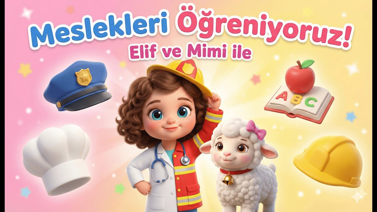 Elif ve Mimi ile Meslekler Öğreniyorum | Büyüyünce Ne Olacaz? | Okul Öncesi Eğitim
