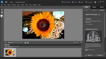 Create a Depth of Field with Adobe Photoshop Elements 10