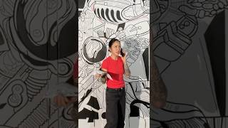 “we just need a microphone” 🤷🏻♀️🖌️✨ #mural #artist #paintingart “we just need a microphone” 🤷🏻♀️🖌️✨ #mural #artist #paintingart