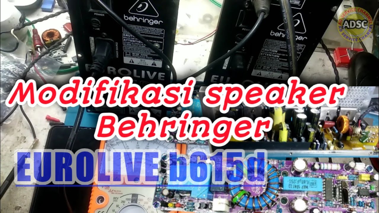 Memodifikasi Behringer EUROLIVE b615, ganti modul power low class d d900