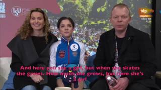 [ENG SUB] Spanish Commentary: Evgenia Medvedeva (RUS) SP - Worlds 2017