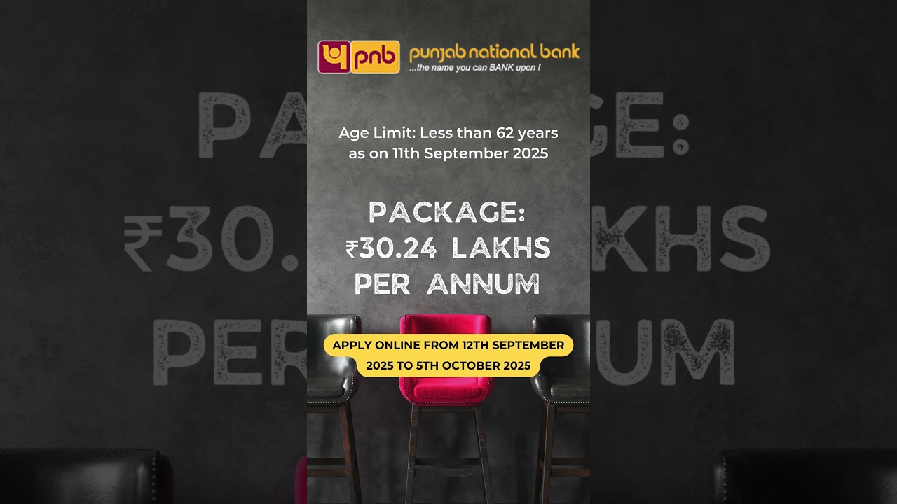 PNB Recruitment 2025, Chief Defence Banking Advisor (CDBA),  Apply Online Now 