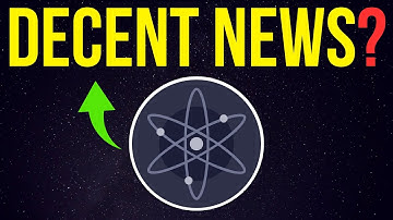 Cosmos: Would I Consider This Decent News? Also, Cosmos ATOM Price Talk
