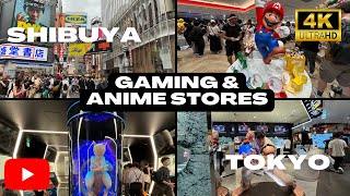 [4K HDR] Tokyo anime & gaming store | Visiting Nintendo Store, Pokemon Center and more in Shibuya