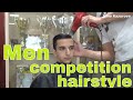 Your hair for a dance competition / man competition hairstyle