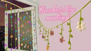 Çiçekli Örgü Kapı Süsü Yapımı