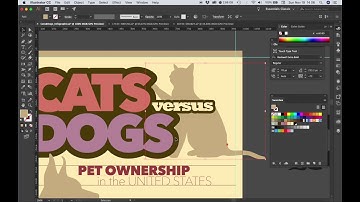 Cats versus Dogs Infographic - Adding Vector Art and Creating Masks
