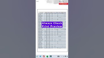 Print All Sheets on One Page in #shorts