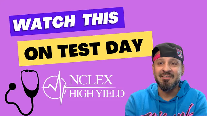 WATCH THIS ON THE DAY OF YOUR NCLEX!