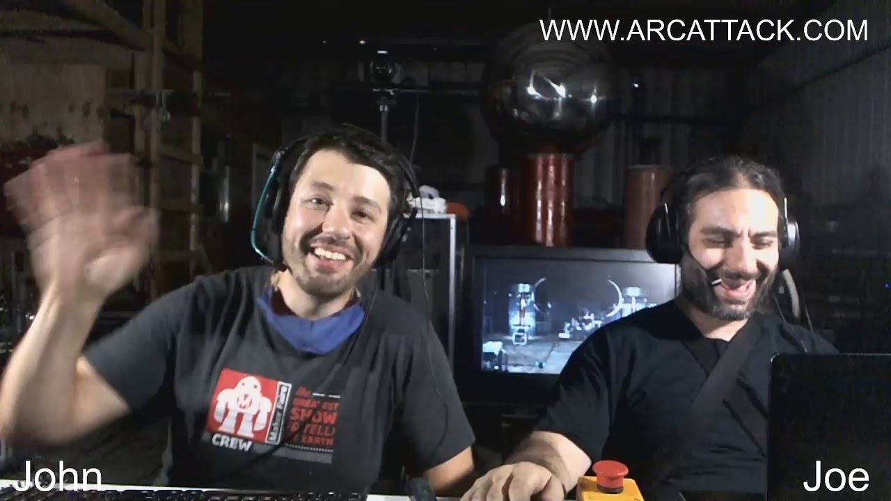 Virtually Maker Faire - ArcAttack's Tesla Coil Show.