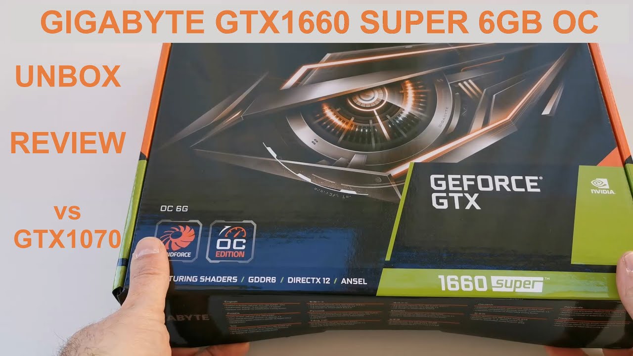 Gigabyte GTX1660 Super OC Unboxing e Review - YouTube
