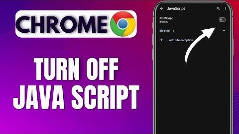 How To Turn Off JavaScript on Chrome | Disable Java Script on Chrome