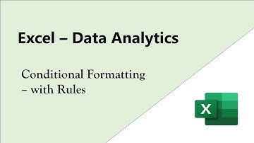 How to Apply Rules in Conditional formatting | Excel | Data Analytics