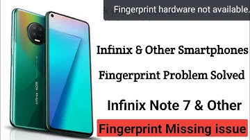 Infinix Smartphones Fingerprint Hardware Not Available Problem | Fingerprint Remove Problem