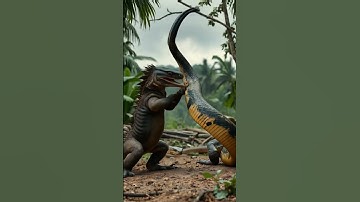 Komodo Dragon vs Python - Savage Jungle Fight