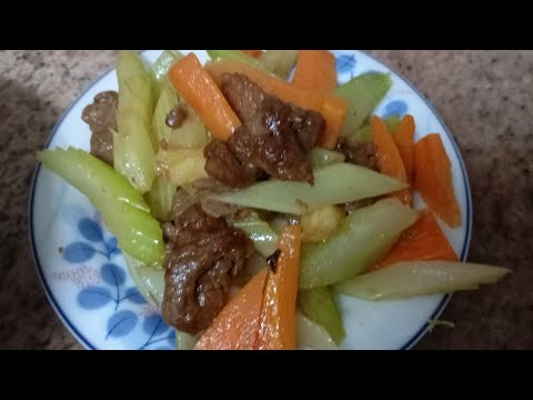 Beef &,Celery Stir fry @KitcheNik-29n