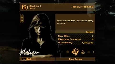 Part 9: Kaze - Need for Speed: Most Wanted (2005) - Uncut, No Commentary, With Music