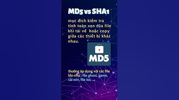 Ý nghĩa mã MD5 vs SHA-1 #MD5, #SHA1, #hash