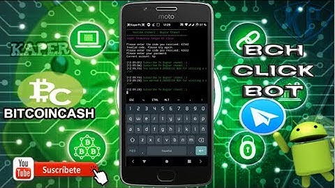 Script Auto Claim para BCH Click Bot de Telegram  Android Termux actualizado 2020