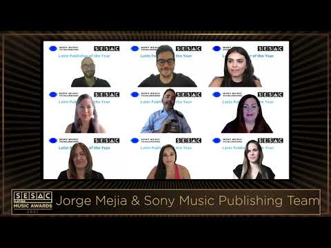 SESAC Latina Music Awards 2021: Pop/Latin Rhythm Publisher of the Year  Sony Sounds