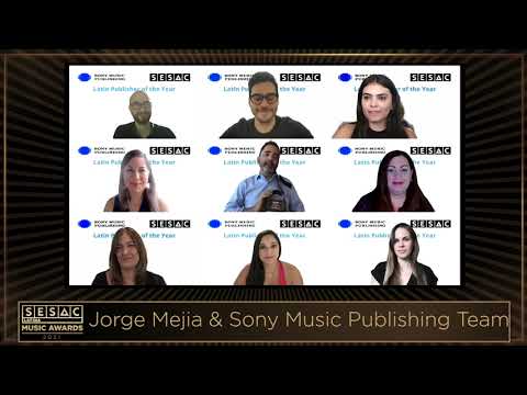 SESAC Latina Music Awards 2021: Pop/Latin Rhythm Publisher of the Year  Sony Sounds