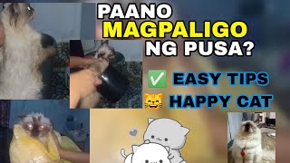 Paano MAGPALIGO ng Pusa? |How to BATHE a CAT? Tamang Pagligo Ng Pusa.