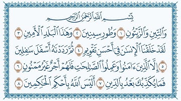 سورة التين كاملة | القارئ هزاع البلوشي | جودة عالية