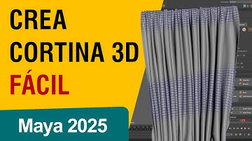 Modela Cortinas Facilmente con nCloth en Maya 2025 – Paso a Paso – Tutorial