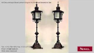 Art Deco Antique Street Lantern English Architectural Elemen
