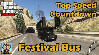 Fastest Service Vehicles (Festival Bus) - GTA 5 Best Fully Upgraded Cars Top Speed Countdown