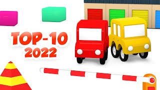 TOP-10 2022 4 voitures colorées. Les meilleurs épisodes du dessin animé pour enfants.
