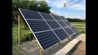 DIY Solar  Episode 10  Building a Ground Mount Solar Rack