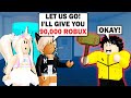 She PAID The BEAST To LISTEN TO HER In Flee The Facility! (Roblox)