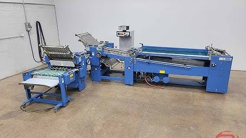 2007 MBO B123 4/4 Continuous Feed Paper Folder w/ 8 Page Unit and Mobile Delivery - 100623298002A
