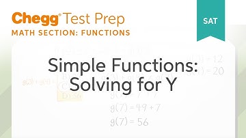 SAT prep - SAT Simple Functions: Solving for y - Chegg Test Prep