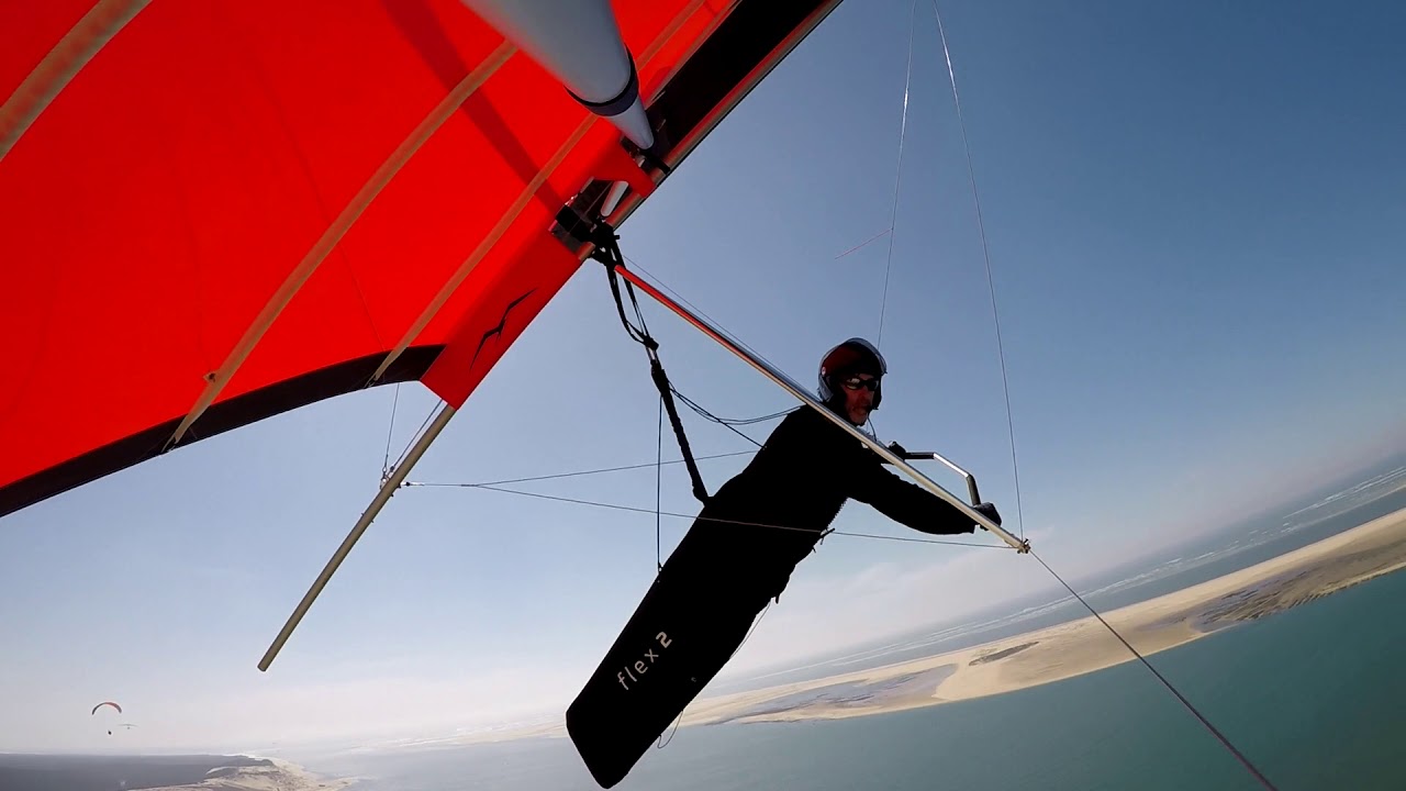 Hang gliding spot landing Pilat YouTube