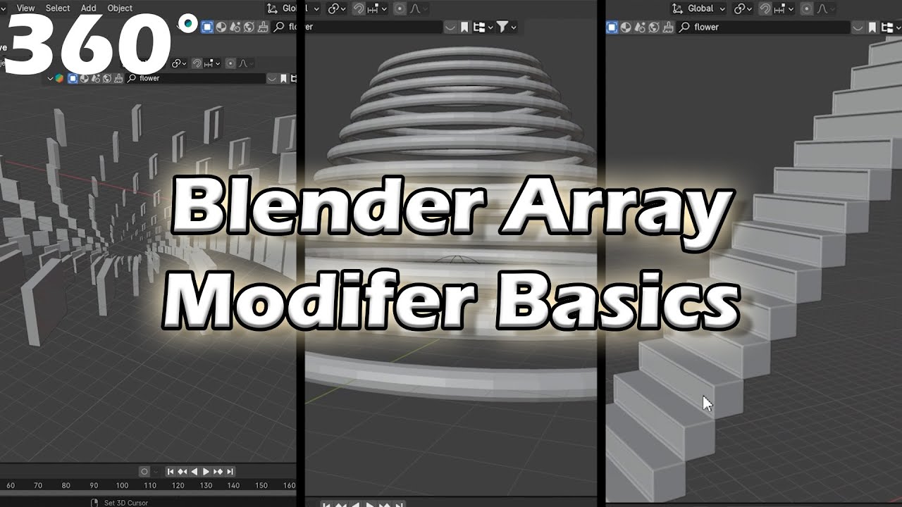 Array Modifier Basics in Blender (360° Tutorial) - YouTube