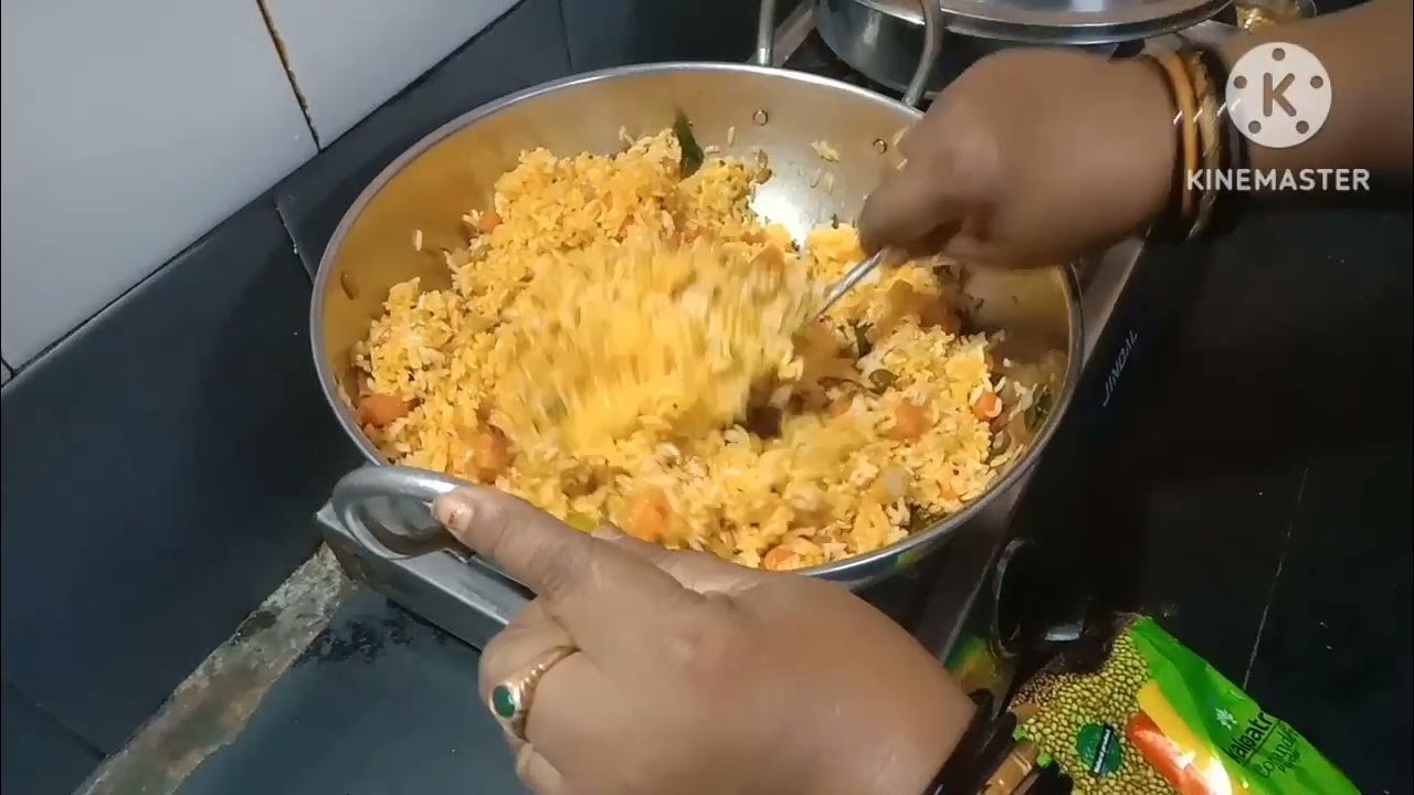 Soya fried rice maduva vidana ಸೋಯಾ ಫ್ರೈಡ್ ರೈಸ್ ಮಾಡುವ ವಿಧಾನ in kannada