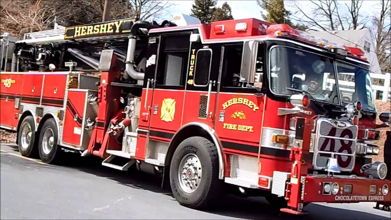 HERSHEY TOWER LADDER 48 - YouTube