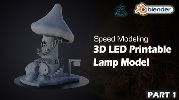 3D Print Fantasy Lamp | Speed Modeling Blender | Zbrush | Part 1