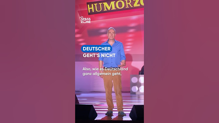 Deutscher geht’s nicht. Johann König bei der HumorZone Gala