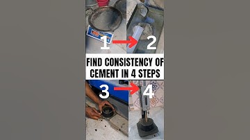 consistency of cement || vicat apparatus || cement test in 4 steps ||