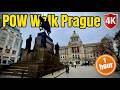 Prague Walking Tour 🇨🇿 | 1 Hour POV Walk from Wenceslas Square to Prague Castle [4K]