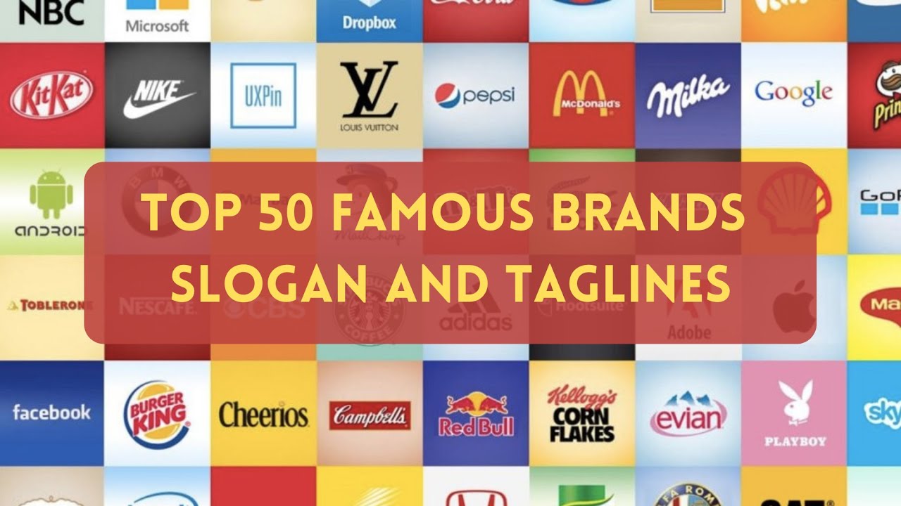 100 Most Influential Brand Slogans Since 1948 Business Slogans - Riset