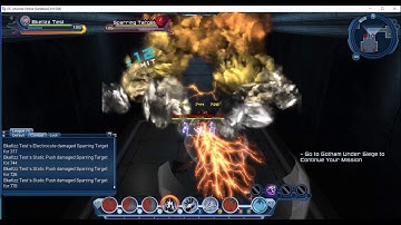 DCUO Test: Electricity Dps Static Push Loadout l Best PftT Rotation