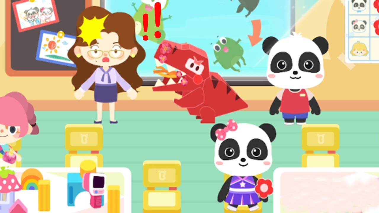 Baby Panda's Town: Kindergarten - Get to Enjoy The Fun Kindergarten Life With Kiki - Babybus Games
