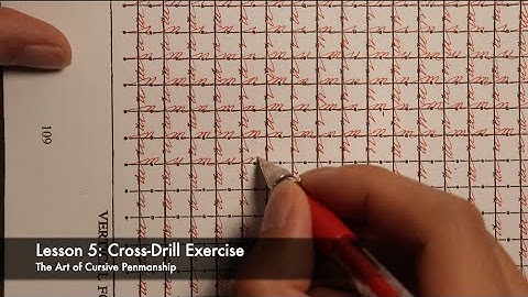 Lesson 5: Advanced Cross-drill Exercise | #cursive #handwriting #penmanship #amsr