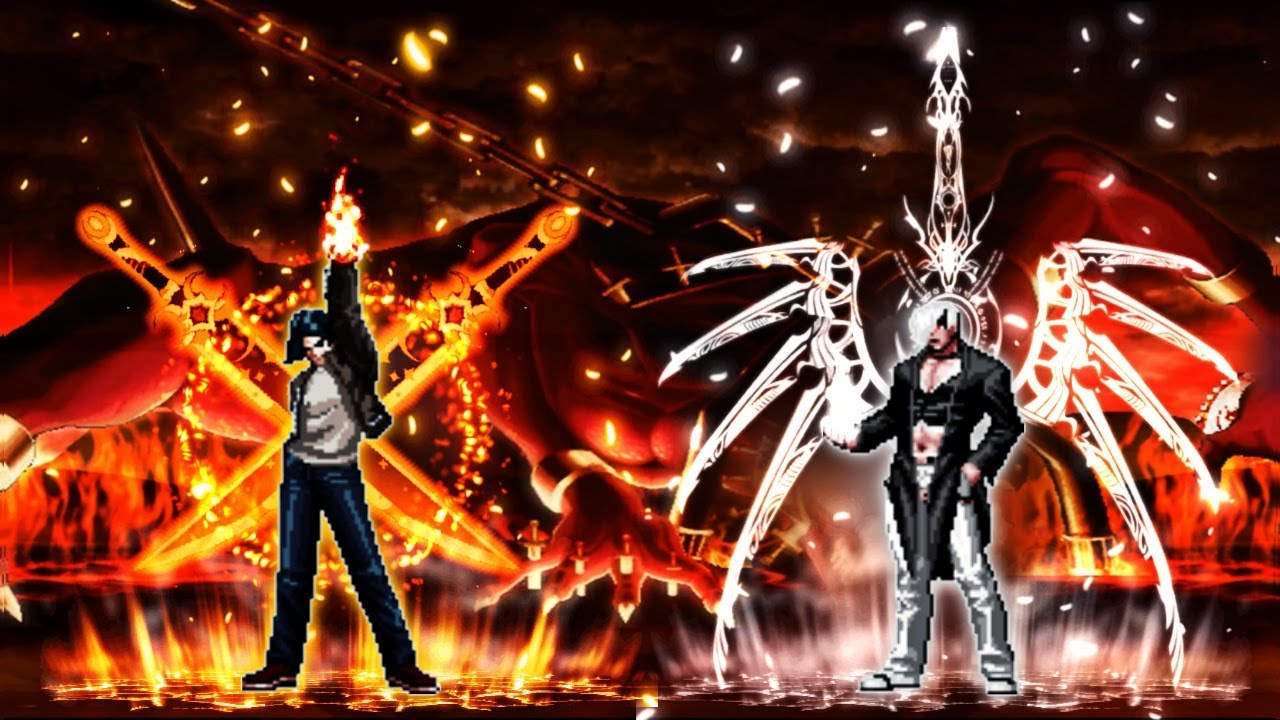 Alter Kyo (7P) VS O.Iori XIII WF (12P) God Mode [KOF MUGEN] - YouTube