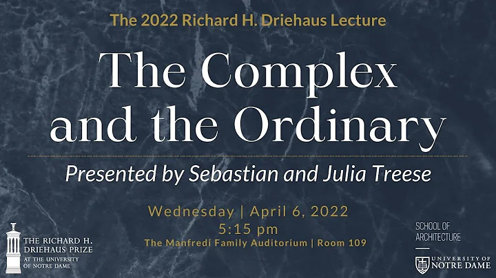 The Richard H. Driehaus Prize Lecture | Presented ...